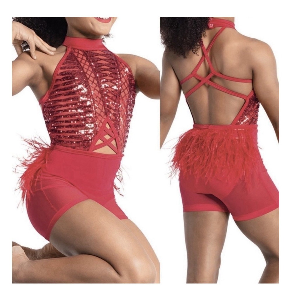 Tenth House Red Feathers Dance Costume